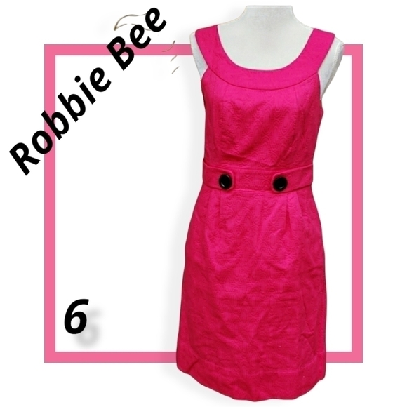 Signature by Robbie Bee Dresses & Skirts - Hot Pink Sleeveless Dress